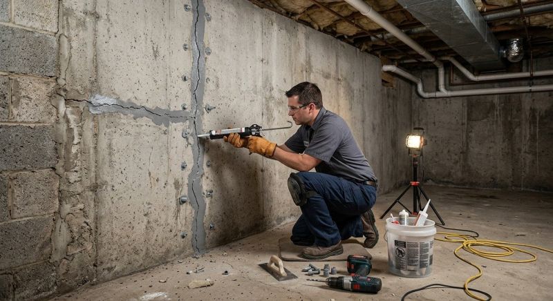Basement Crack Repair in San Marcos, TX