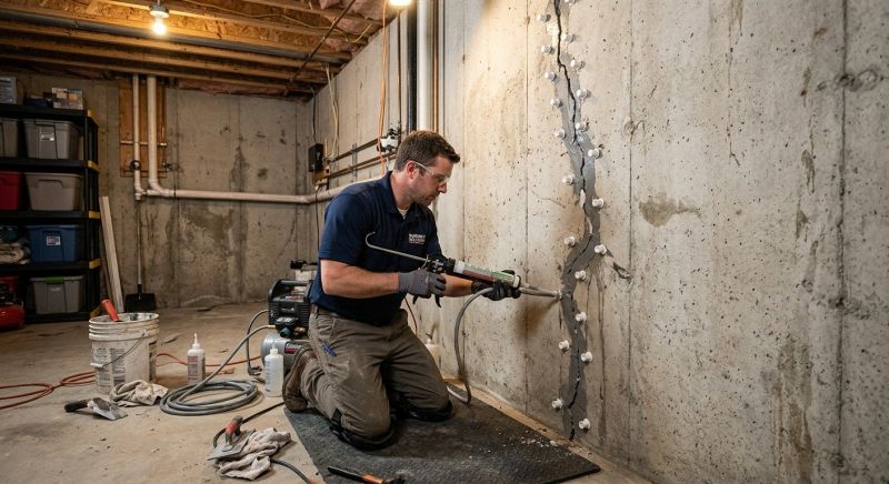 Basement Crack Repair in San Marcos, TX