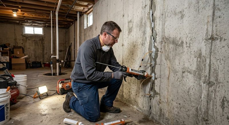 Basement Crack Repair in San Marcos, TX
