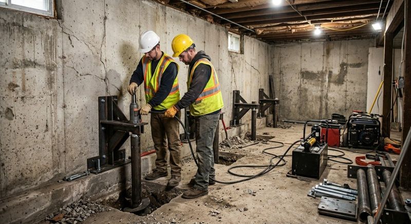 Basement Stabilization in San Marcos, TX