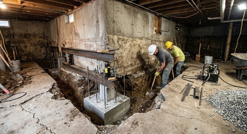 Basement Underpinning in San Marcos, TX