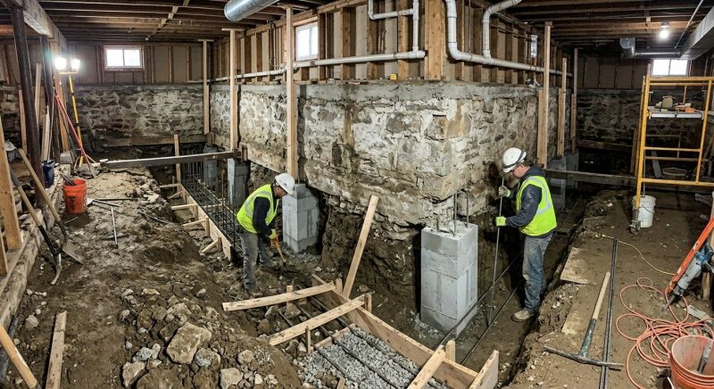 Basement Underpinning in San Marcos, TX