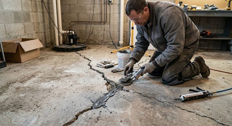 Cracked Basement Floor Repair in San Marcos, TX