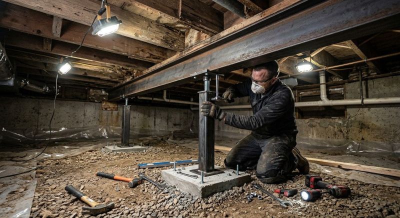 Crawlspace Structural Repair in San Marcos, TX