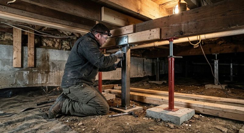 Crawlspace Structural Repair in San Marcos, TX
