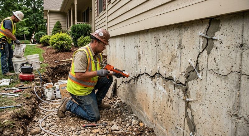 Foundation Crack Sealing in San Marcos, TX