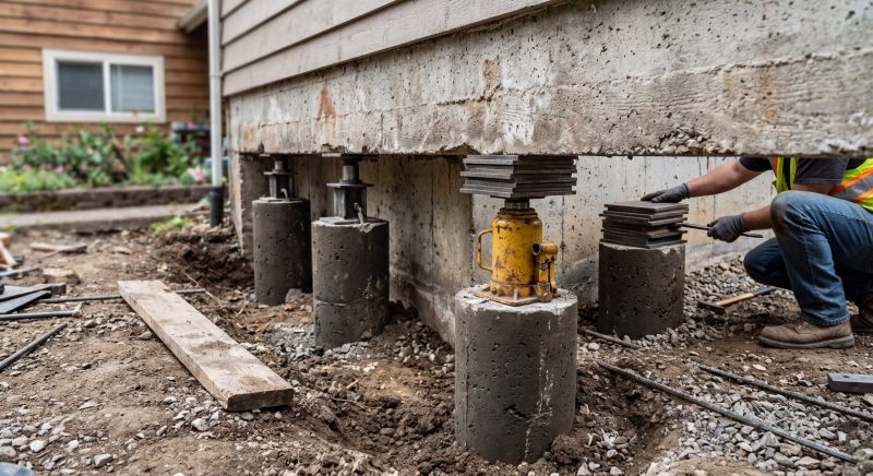Foundation Pier Leveling in San Marcos, TX
