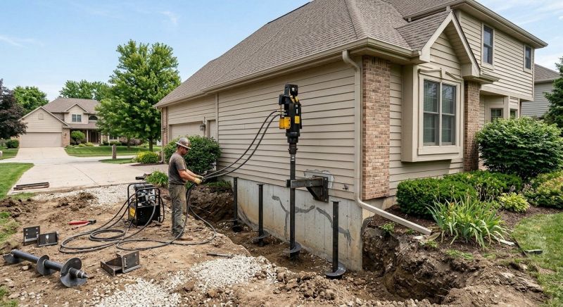 Helical Piers Installation in San Marcos, TX