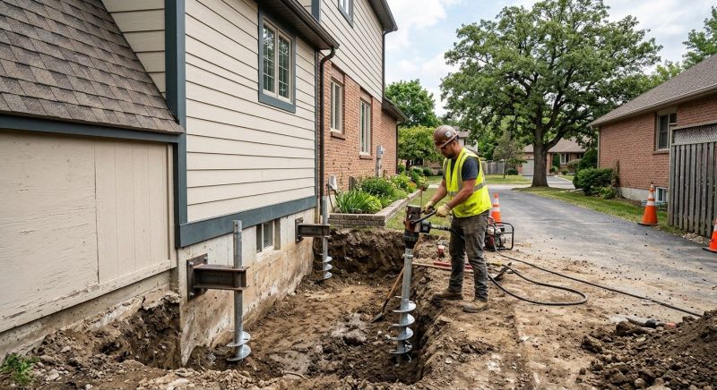 Helical Piers Installation in San Marcos, TX