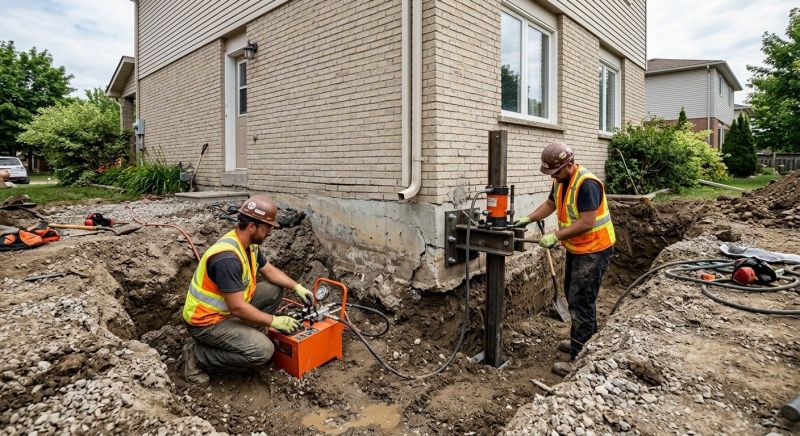 Sinking Foundation Lifting in San Marcos, TX