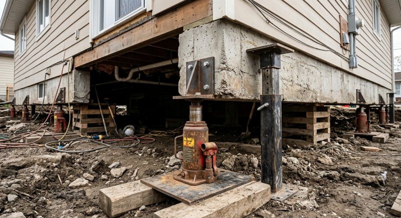 Sinking Foundation Lifting in San Marcos, TX