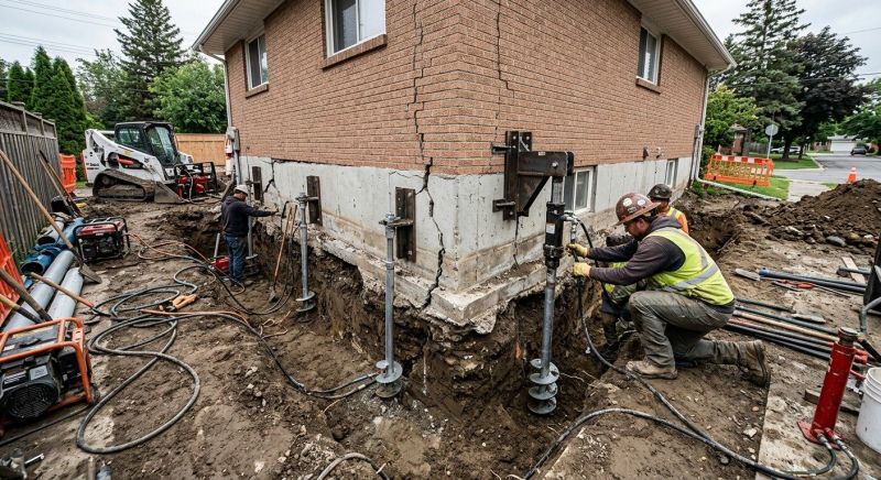 Sinking Foundation Repair in Kyle, TX