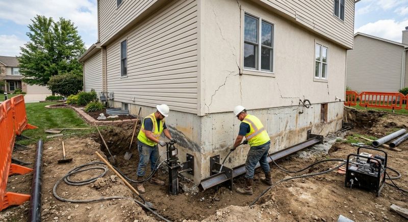 Sinking Foundation Repair in Luling, TX